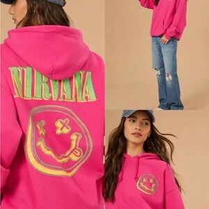Altar'd state Nirvana smiley hoodie